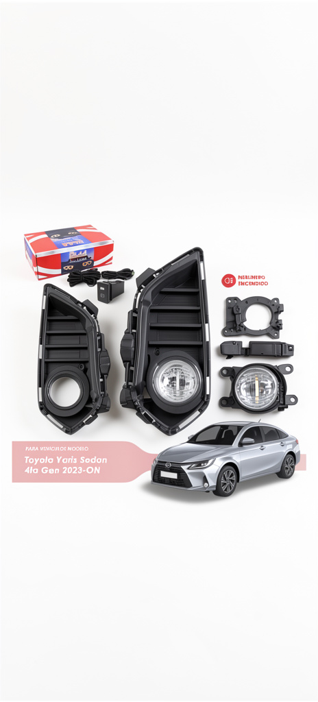 Kit neblinero yaris 23 24
