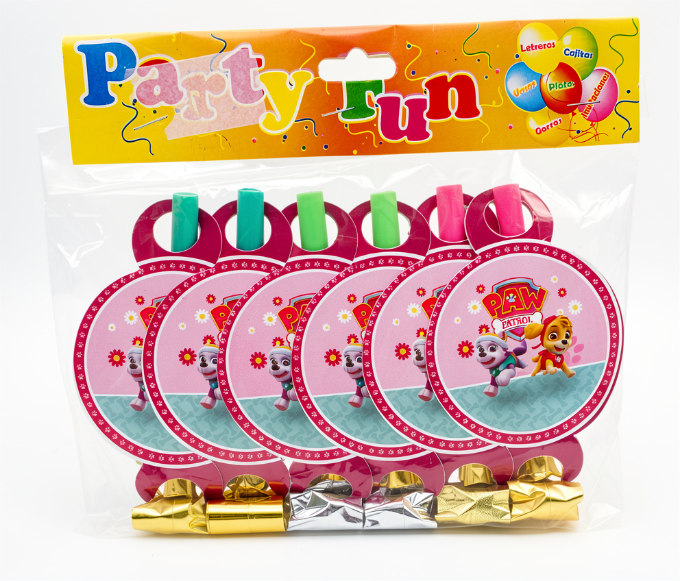 Pitos Espanta suegra Skye Paw Patrol, 6 pcs