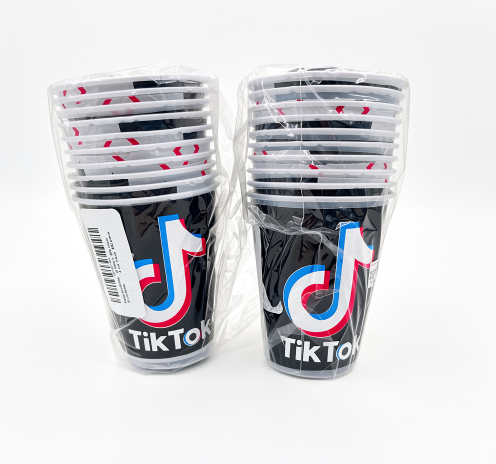 Paquete de vasos Tik Tok 7oz, 10 PCS