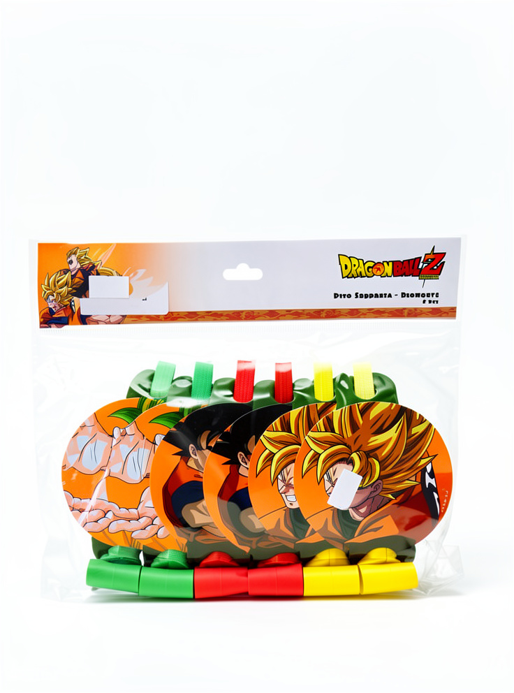 Pitos Espanta suegra Goku Dragon Ball Z, 6 pcs