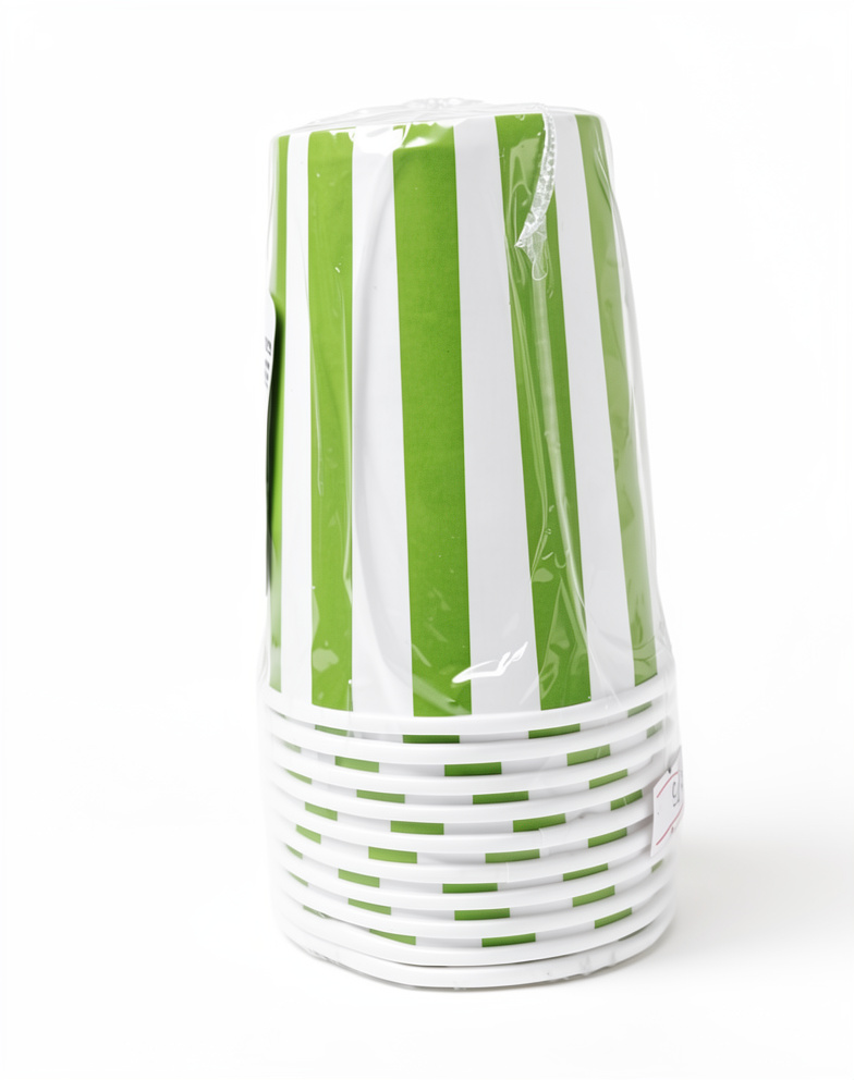 Paquete de vasos raya, 10 PCS