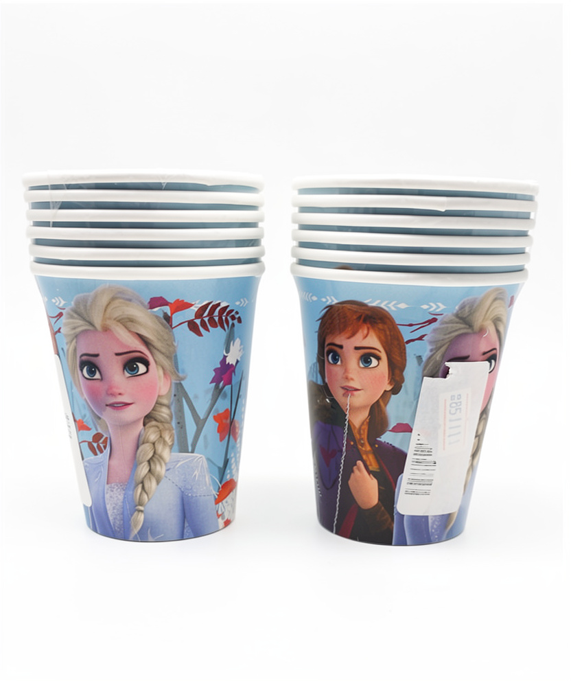 Vasos de frozen en papel 7 oz, 6 PCS
