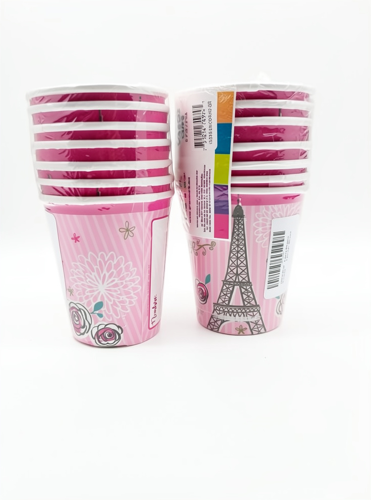 Paquete de vasos paris 7 oz, 8 PCS