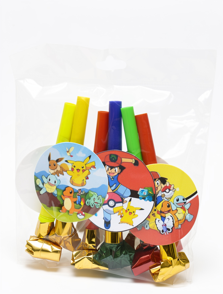 Pitos Espanta suegra pokemon, 6 pcs