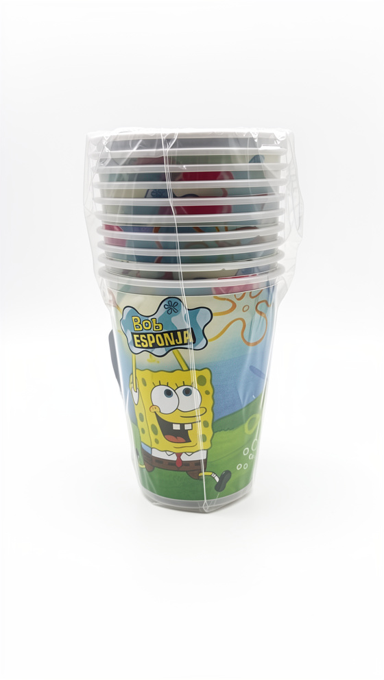 Paquete de vasos Bob Esponja, 7 oz, 10 PCS