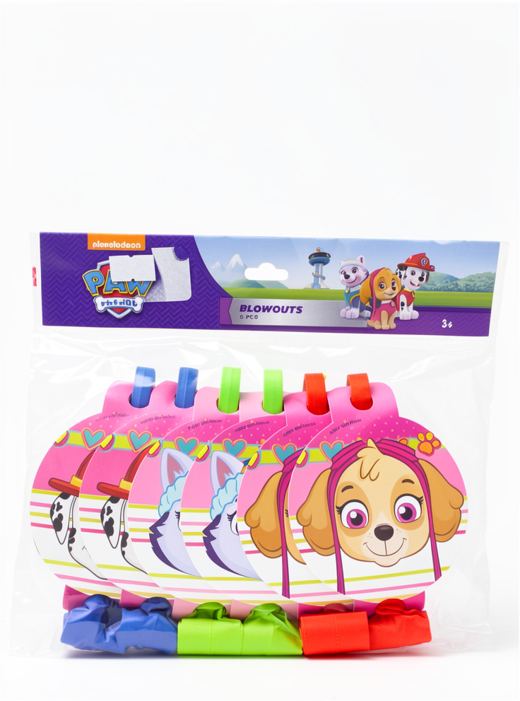 Pitos Espanta suegra de skye paw patrol, 6 pcs GD