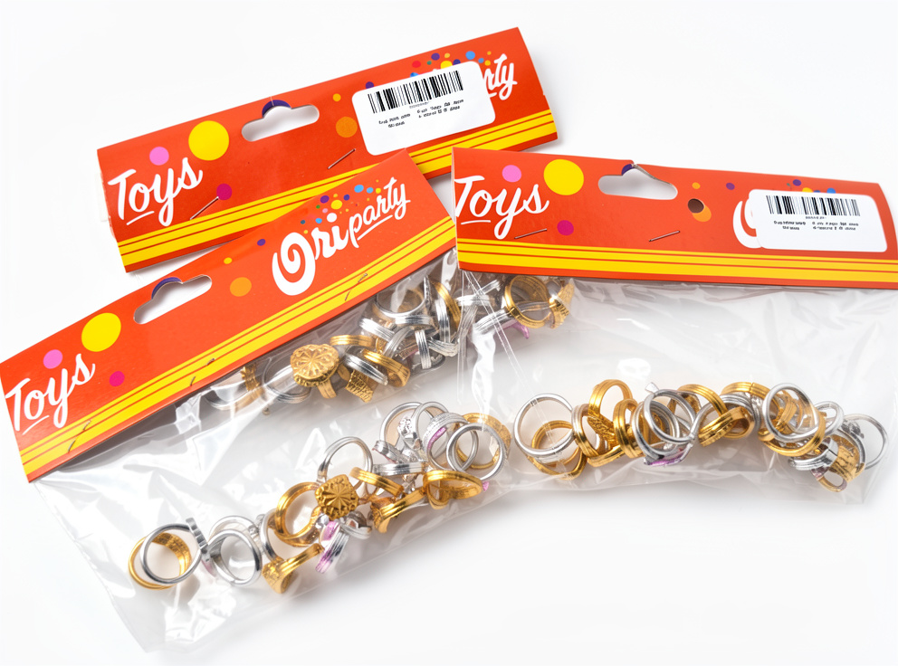 Anillos para cajitas y piñata, 20 PCS