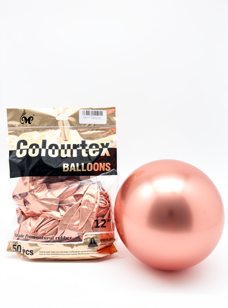 Paquete de globo cromado rose gold #10, 50 PCS