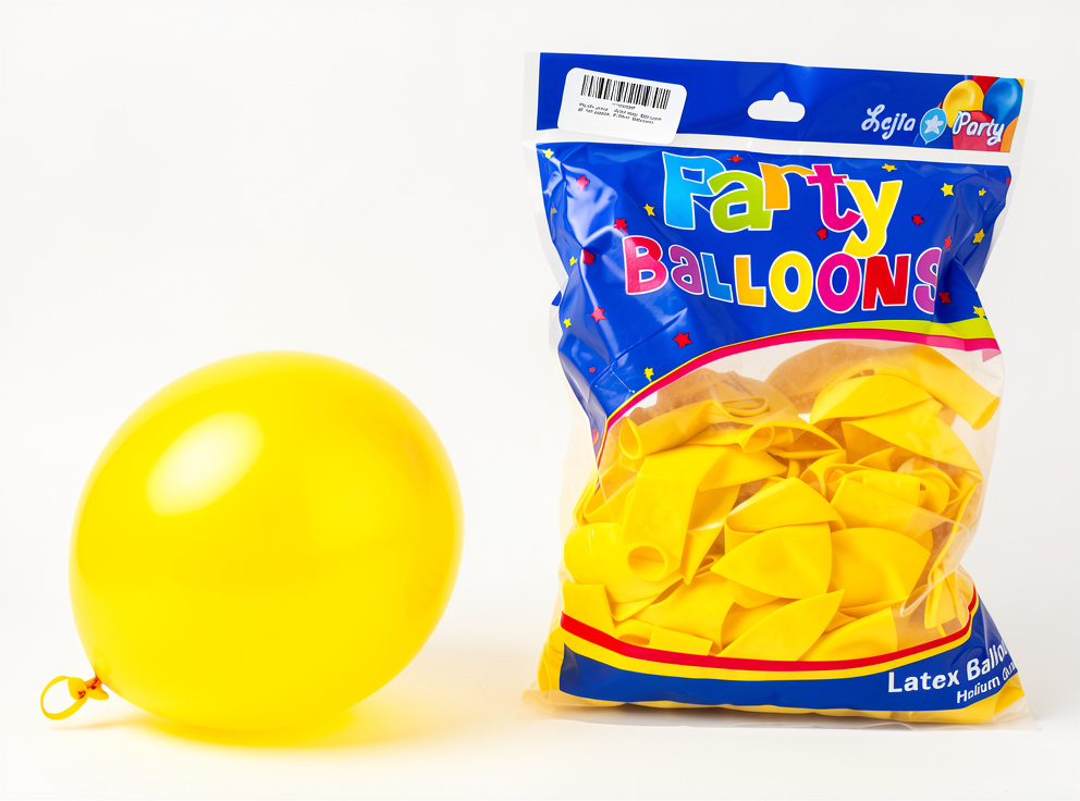 Paquete de globos #9 amarillo intenso, 100 globos
