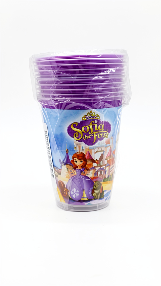 Paquete de vasos Princesa Sofia 7 oz, 10 PCS
