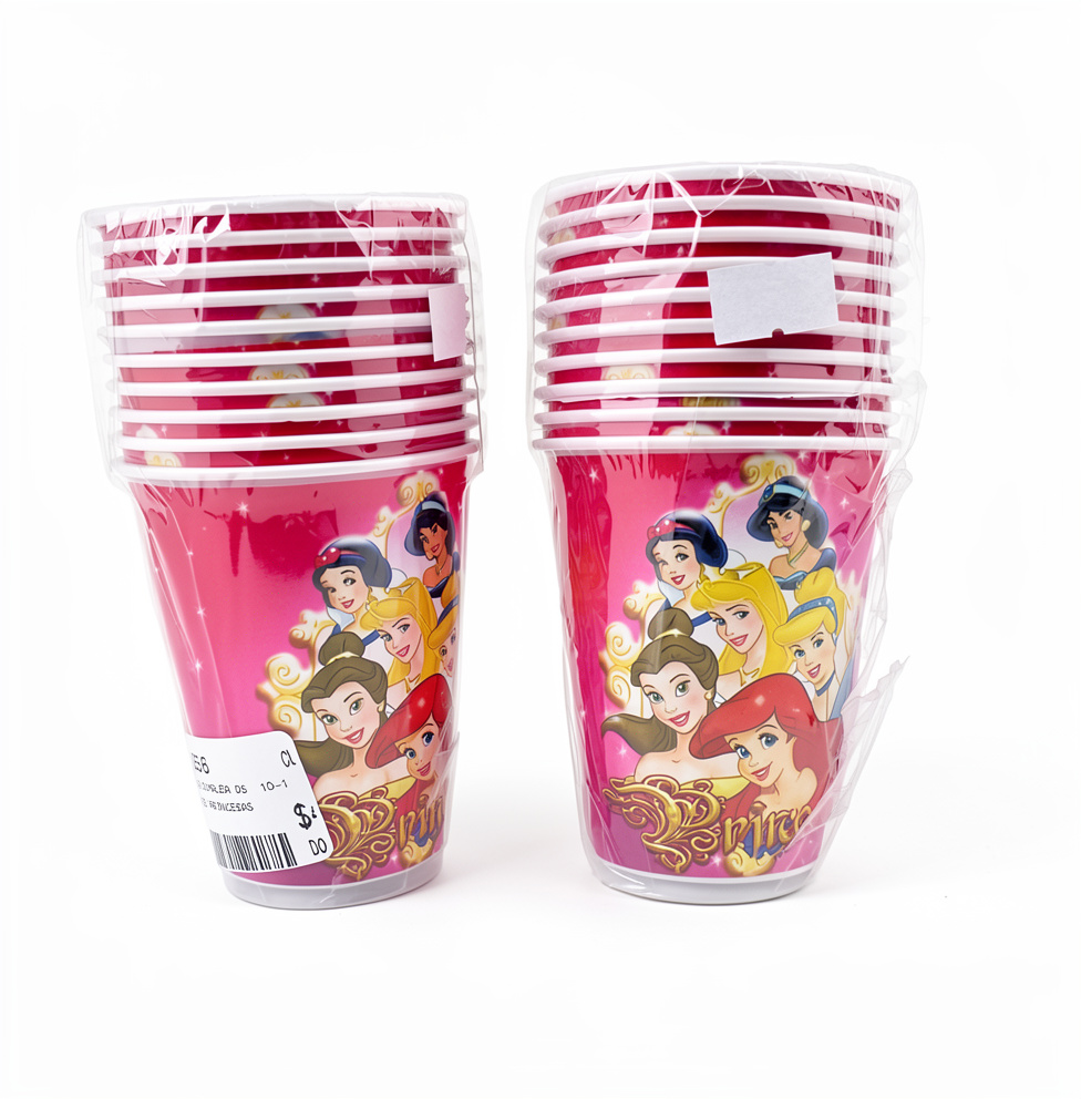 Paquete de vasos Princesas de Disney 7oz, 10 PCS
