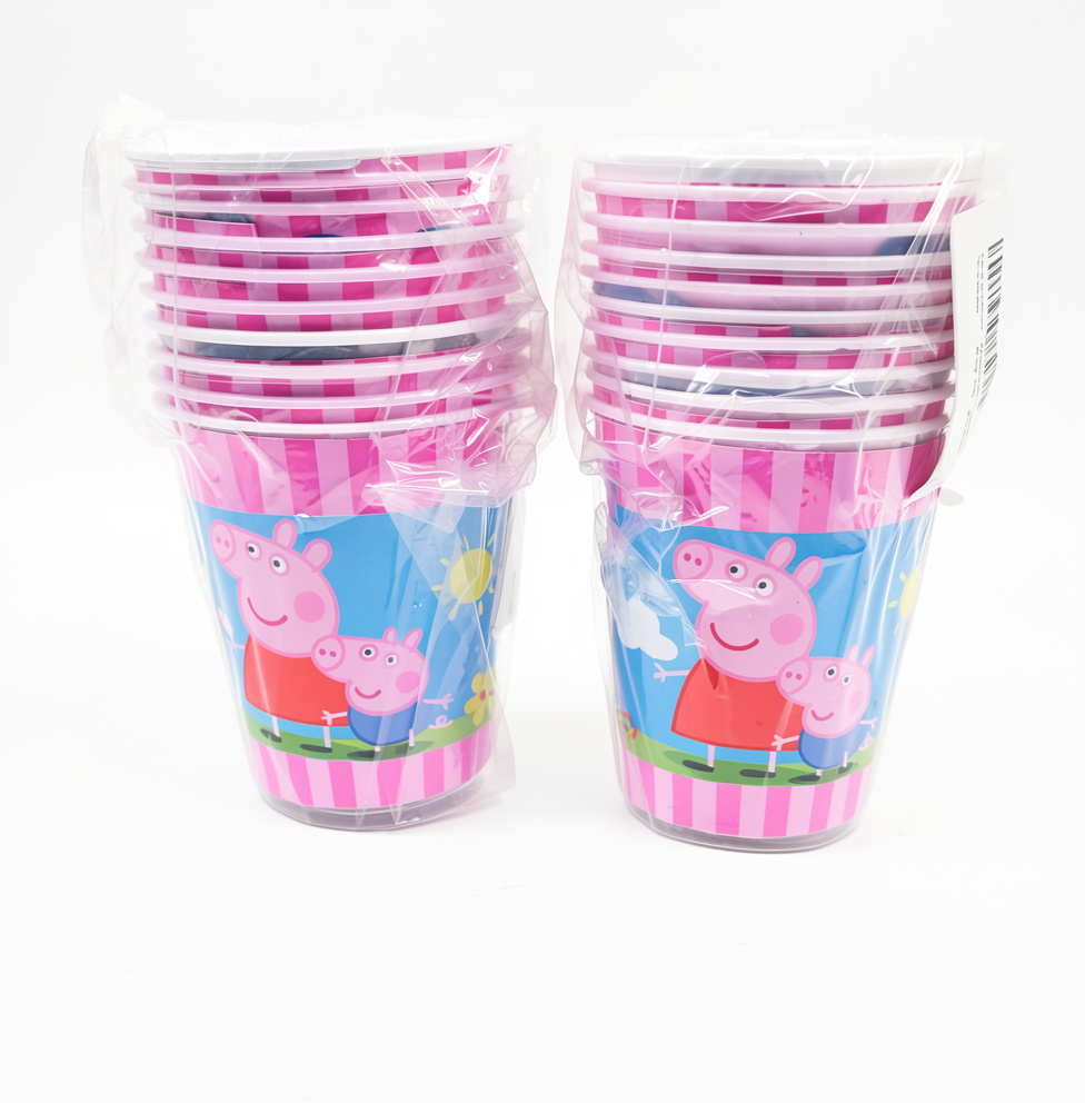 Paquete de vasos peppa pig 7oz, 10 PCS