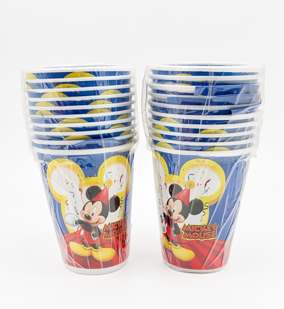 Paquete de vasos Mickey Mousse, 7 oz, 10 PCS