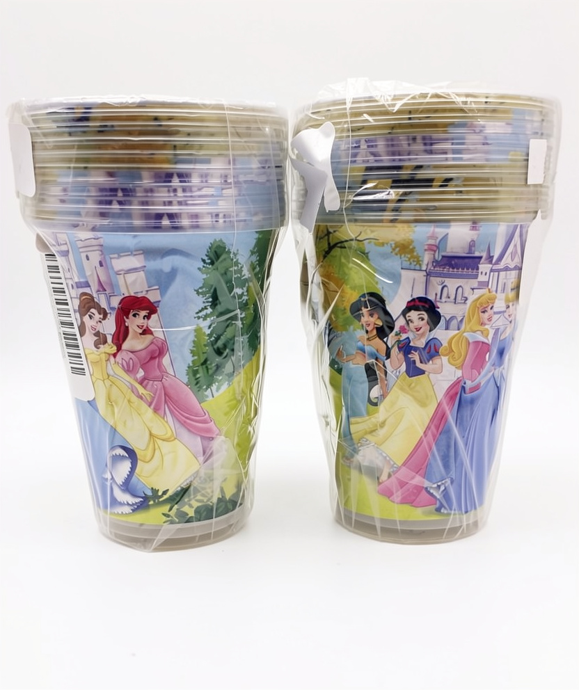 Paquete de vasos princesas de disney 10 oz, 10 PCS