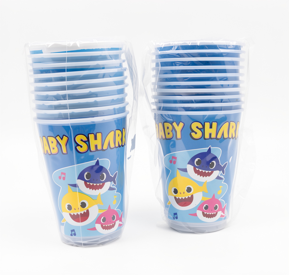 Paquete de vasos Baby Shark, 7 oz, 10 PCS