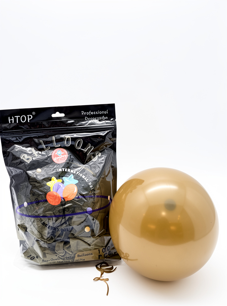 Paquete de globo marron claro #10, 100 PCS