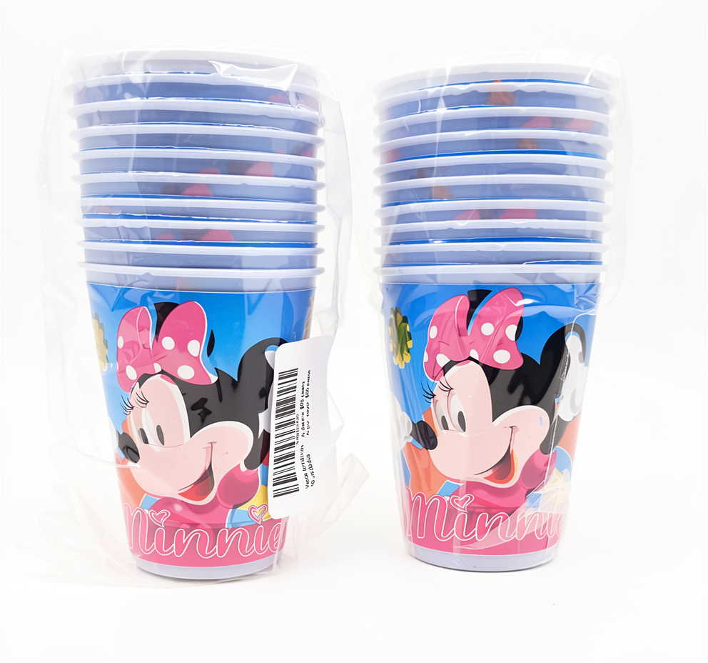 Paquete de vasos Minnie Rosa 7 oz, 10 PCS