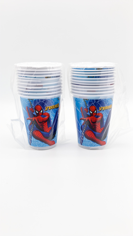 Paquete de vasos Spiderman (Hombre araña), 7 oz, 10 PCS
