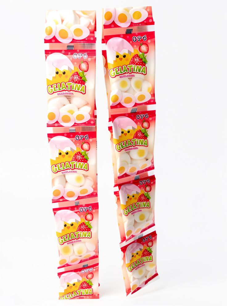 Gelanita de fresa en forma de huevo