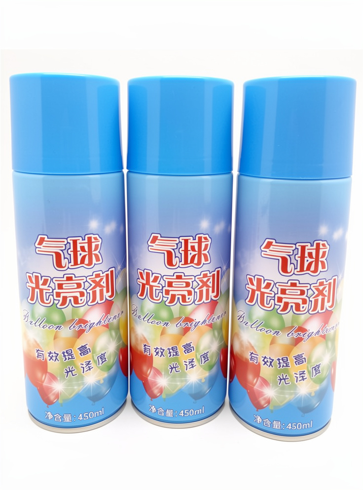 Spray de brillo para globos