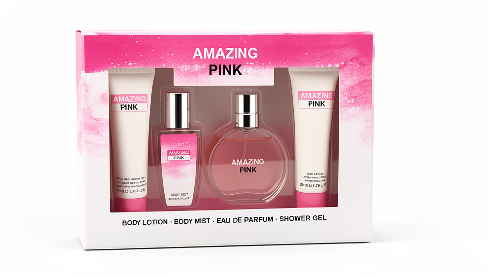 Set de perfume pink amazing, 4 PCS