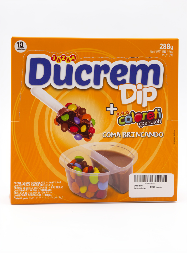 Ducream de chocolate, vainilla y disquitos