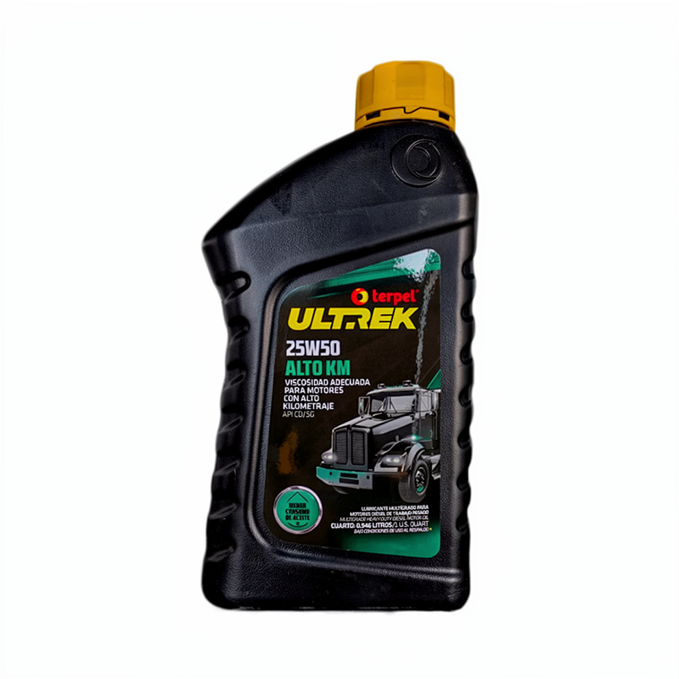 ACEITE TERPEL ULTREK 25W50 ALTO KILOMETRAJE  CUARTO