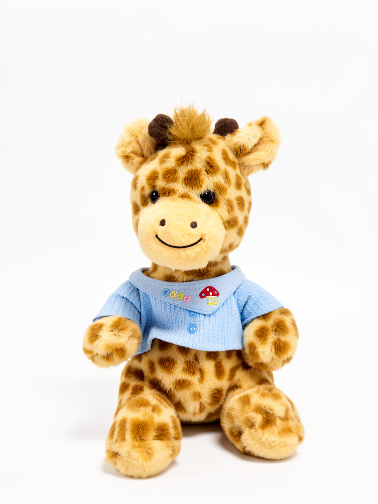 Jirafa camisa azul  30cm