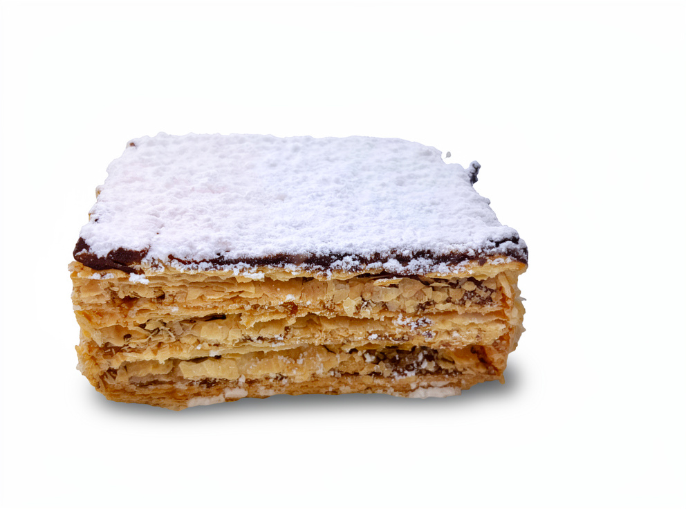 PASTEL DE HOJA MANJAR CON AZUCAR FLOR