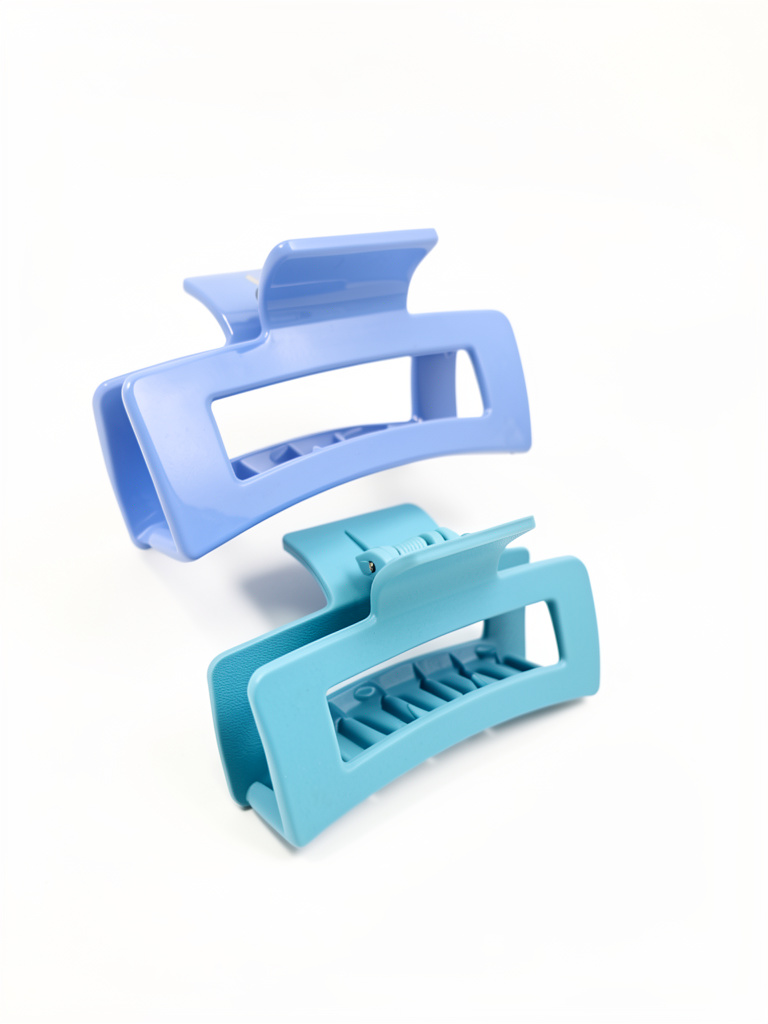 Pinza azul para cabello