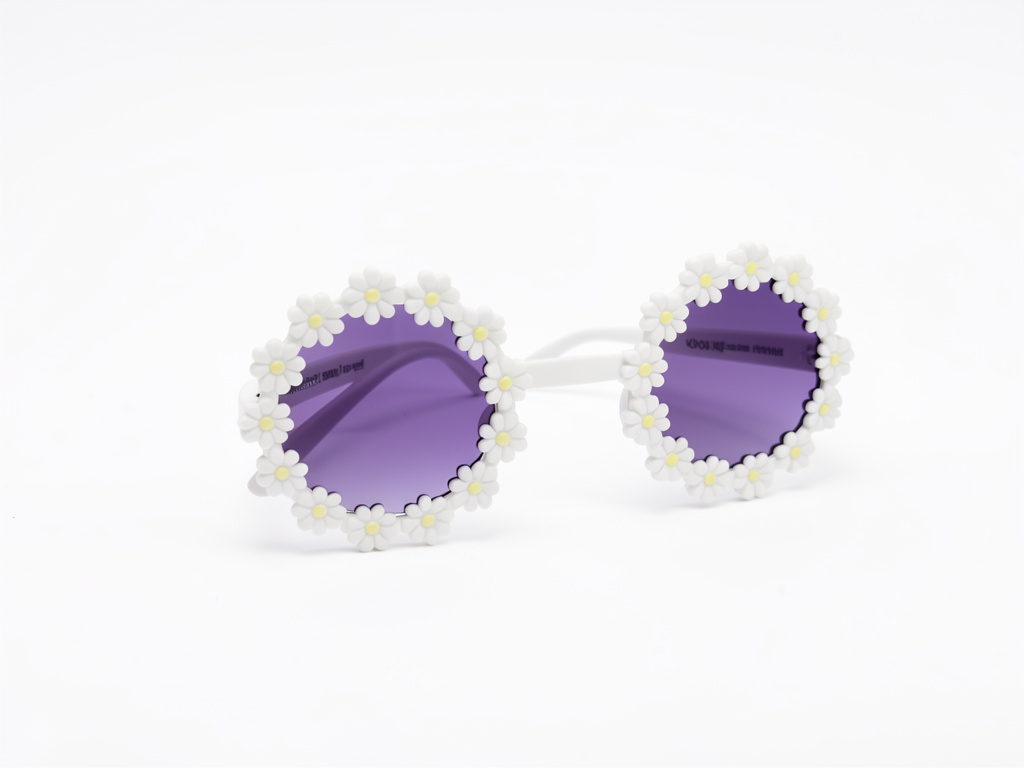 Gafas florales blancas
