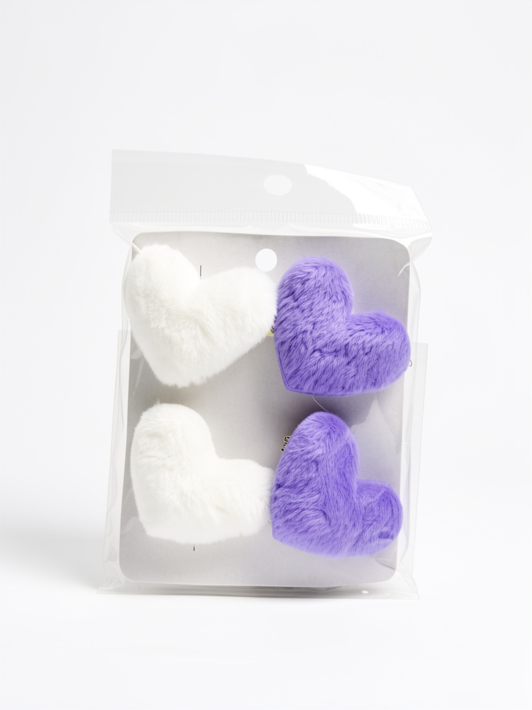 Corazones peludos surtidos