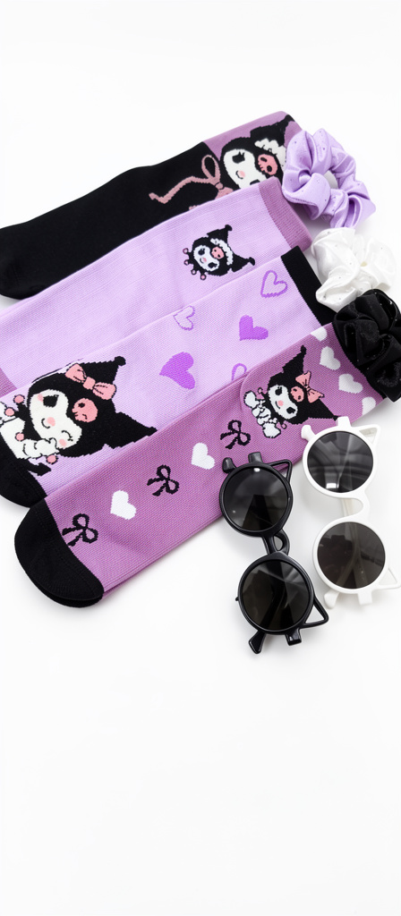 Medias Kuromi surtidas