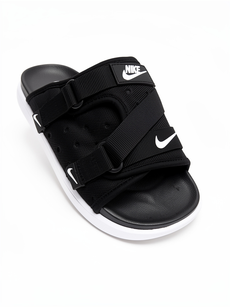 Chanclas  sandalias Nike negro blanco