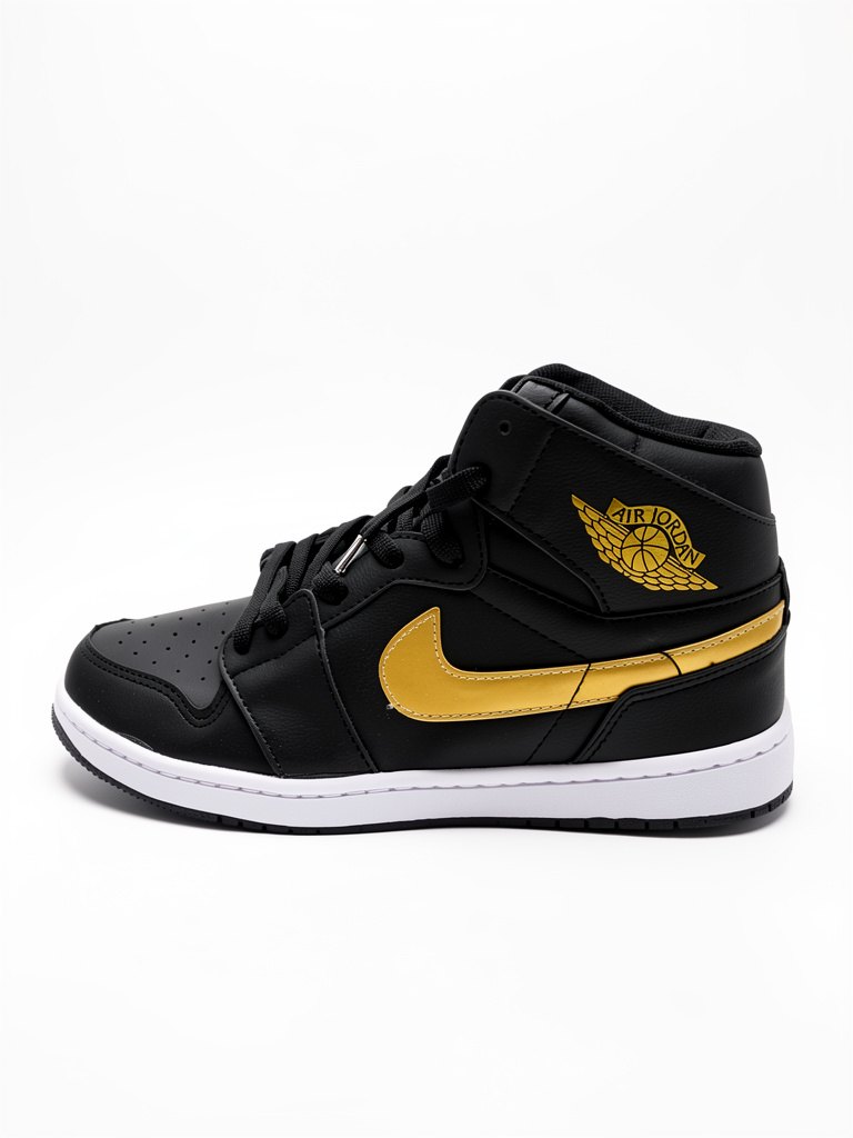 Air Jordan negras y doradas