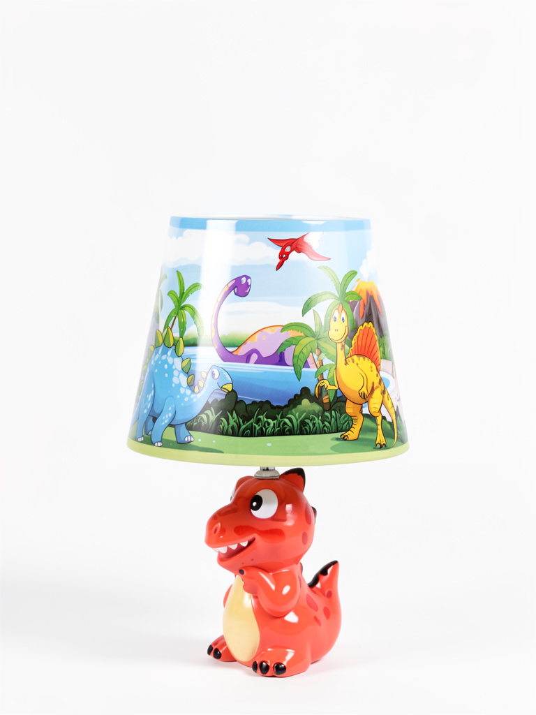Lámpara cerámica dinosaurio