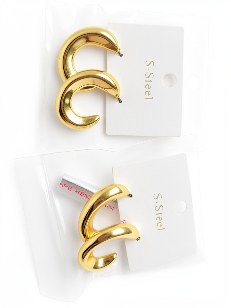 Aretes argolla S.steel