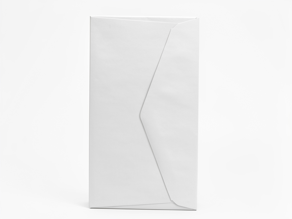 Sobre blanco carta