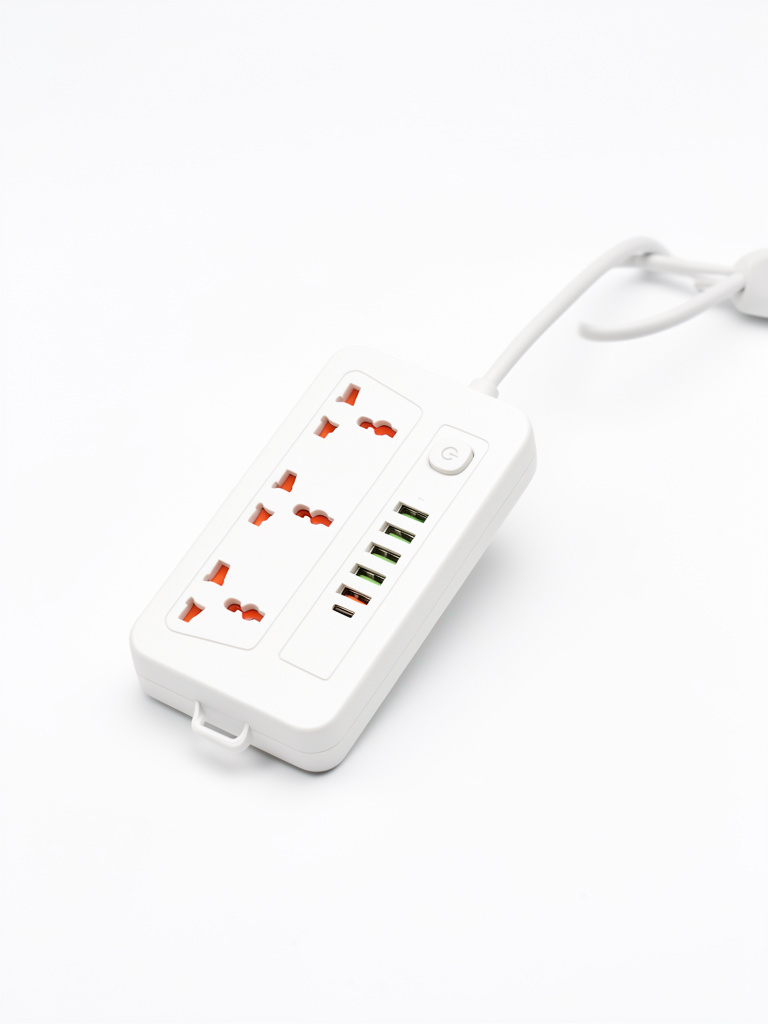 Regleta blanca 5 USB
