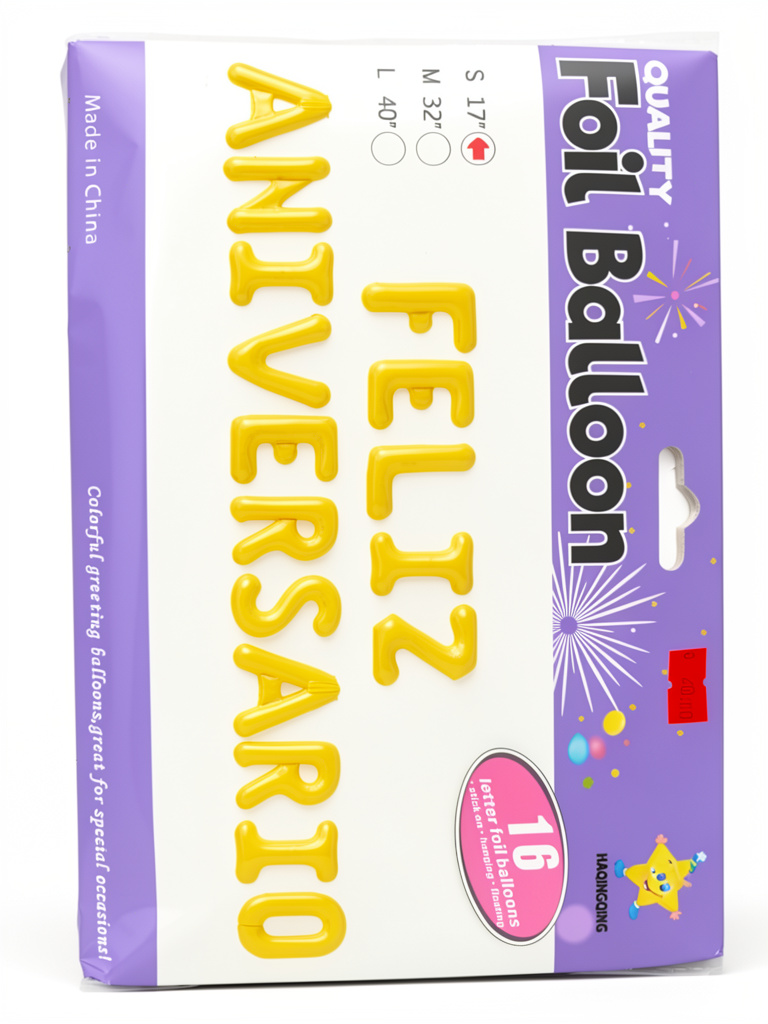 Globos feliz aniversario 17"