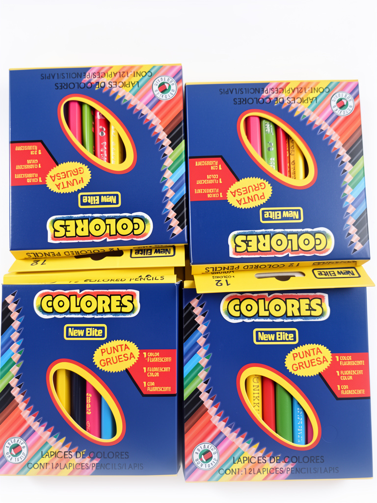 Crayones pequeños madera 12 pcs