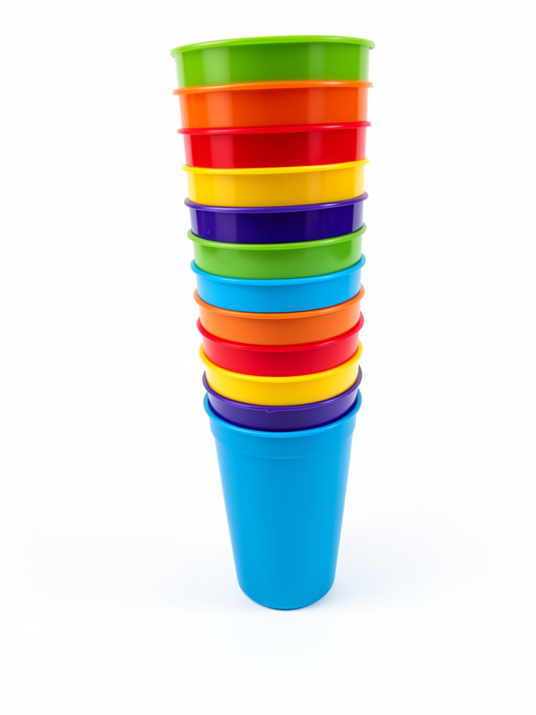 Vasos plastico multicolor