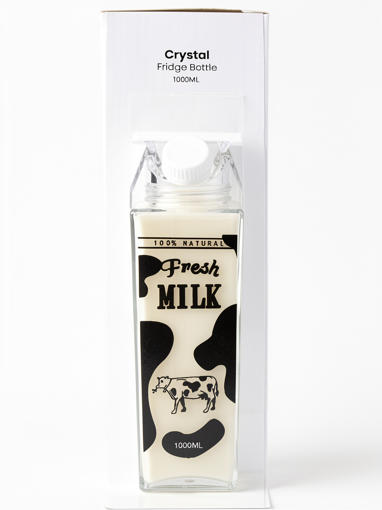 Crystal botella para leche 1000ml