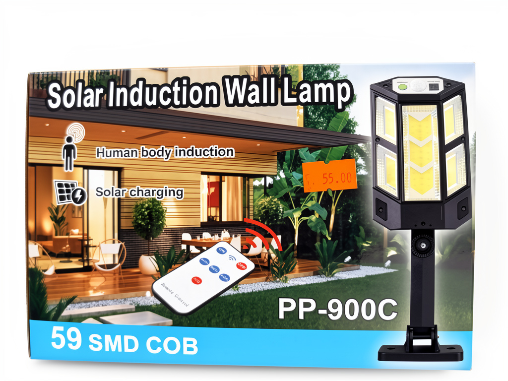 Lámpara Solar con control brazo pequeña