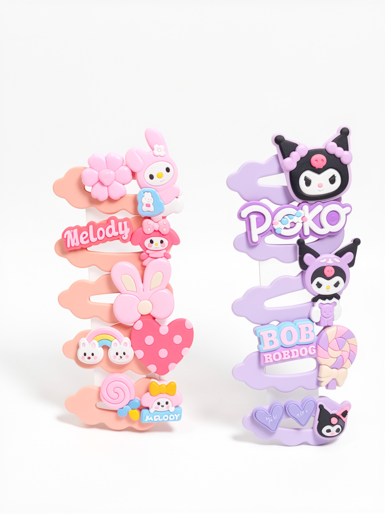 Ganchos Sanrio pastel