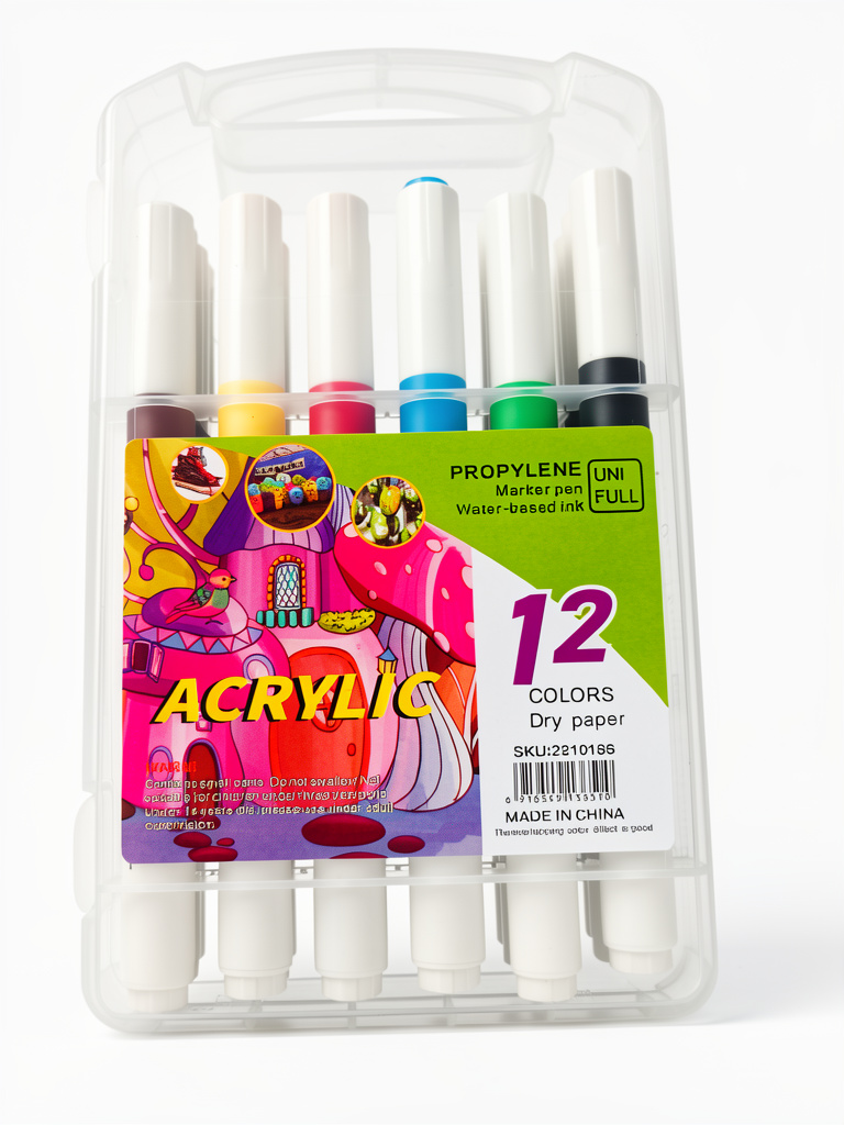 Marcadores acrilicos 12 colores