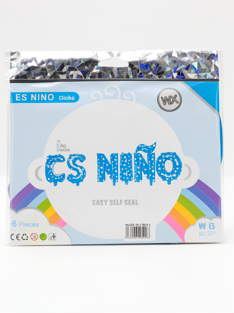 WX globos niño 6 piezas