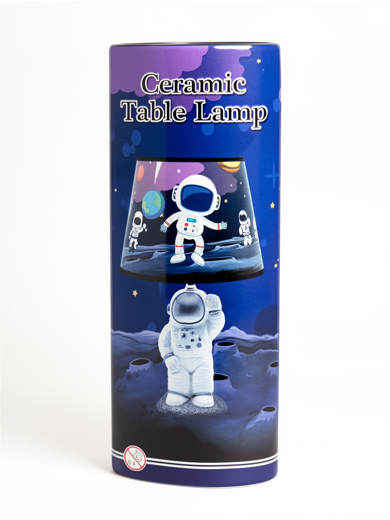 Lámpara cerámica astronauta