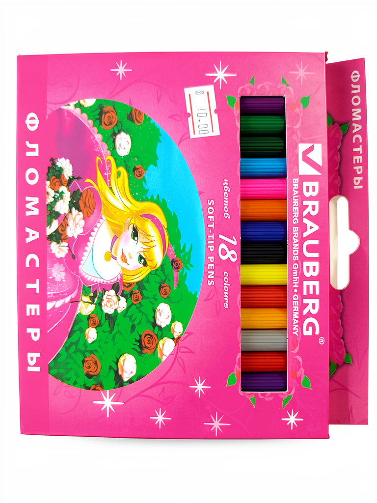 Marcadores 18 colores Brauberg