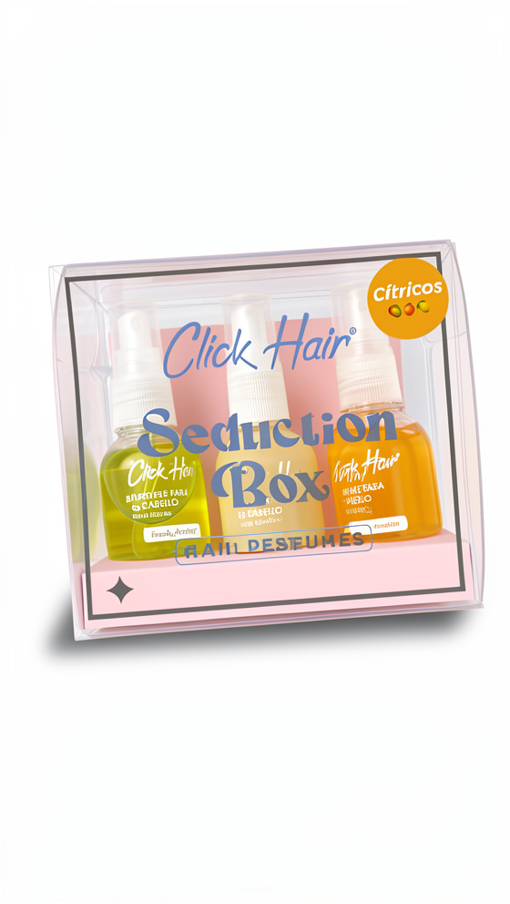 Kit mini perfumes click hair x3 citricos